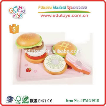 Mother Garden Hamburger Toys Preschool Wooden Educational Toys